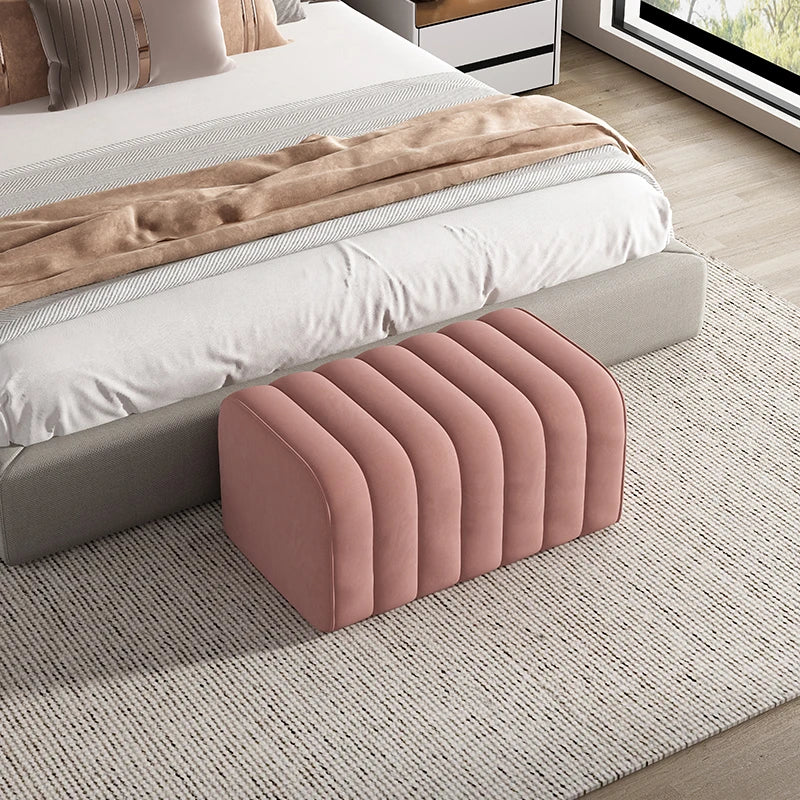 banc en velours nordique repose-pieds doux et élégant - Image 8