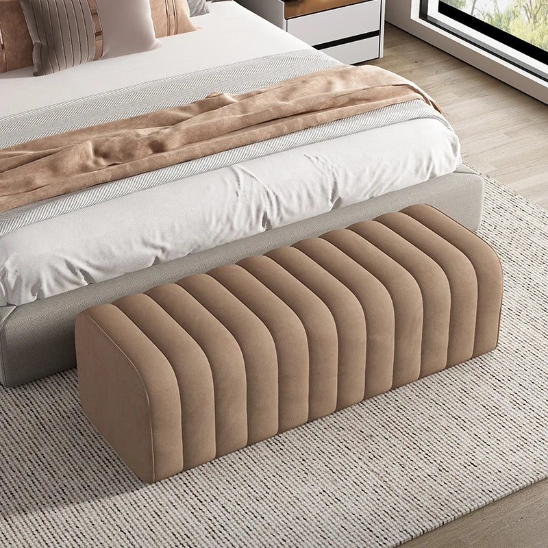 banc en velours nordique repose-pieds doux et élégant - Image 9