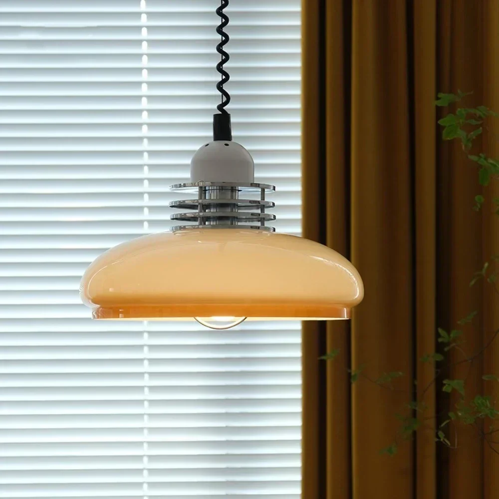Bauhaus Glass Pendant Light Medieval Suspension Chandeliers Ceiling Hanging Lamp - Image 3