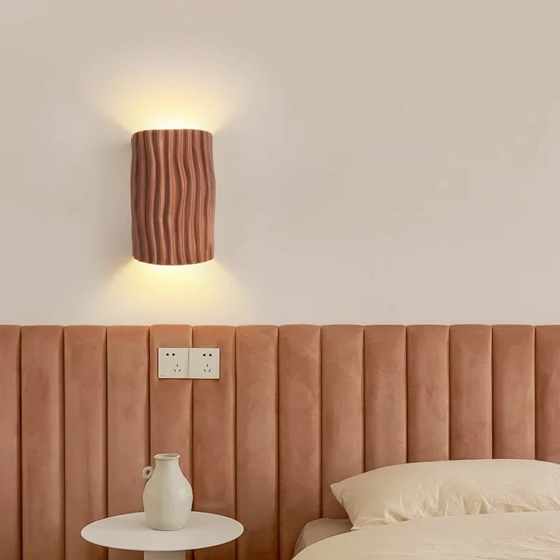 Bedroom bedside wall light, cream style living room background wall decoration light, corridor corridor atmosphere LED light - Image 4