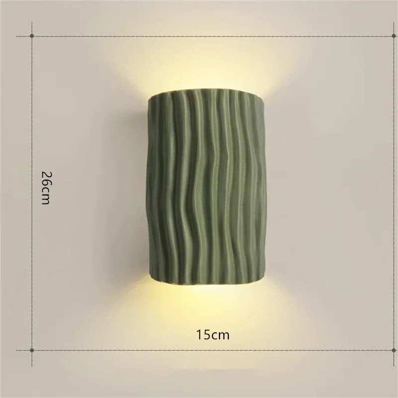 Bedroom bedside wall light, cream style living room background wall decoration light, corridor corridor atmosphere LED light - Image 9