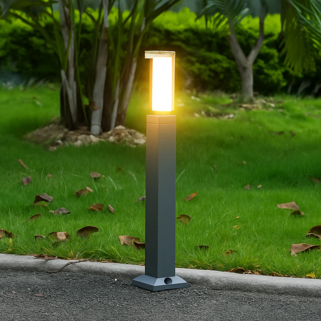 bornes lumineuses led étanches avec détecteur de mouvement pour jardin extérieur - Image 5