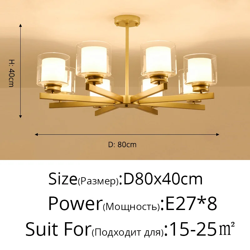 Bosmos European Style Decorative LED Chandeliers For Living Rooms, Bedrooms, And Modern Simple Indoor Lighting - Image 11