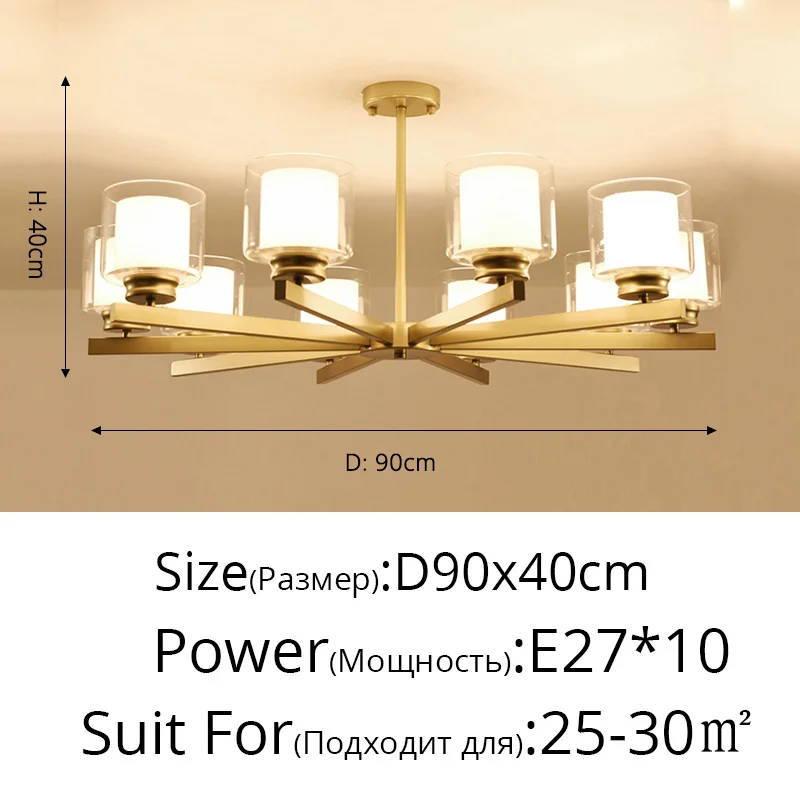 Bosmos European Style Decorative LED Chandeliers For Living Rooms, Bedrooms, And Modern Simple Indoor Lighting - Image 19