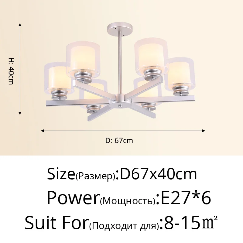 Bosmos European Style Decorative LED Chandeliers For Living Rooms, Bedrooms, And Modern Simple Indoor Lighting - Image 9