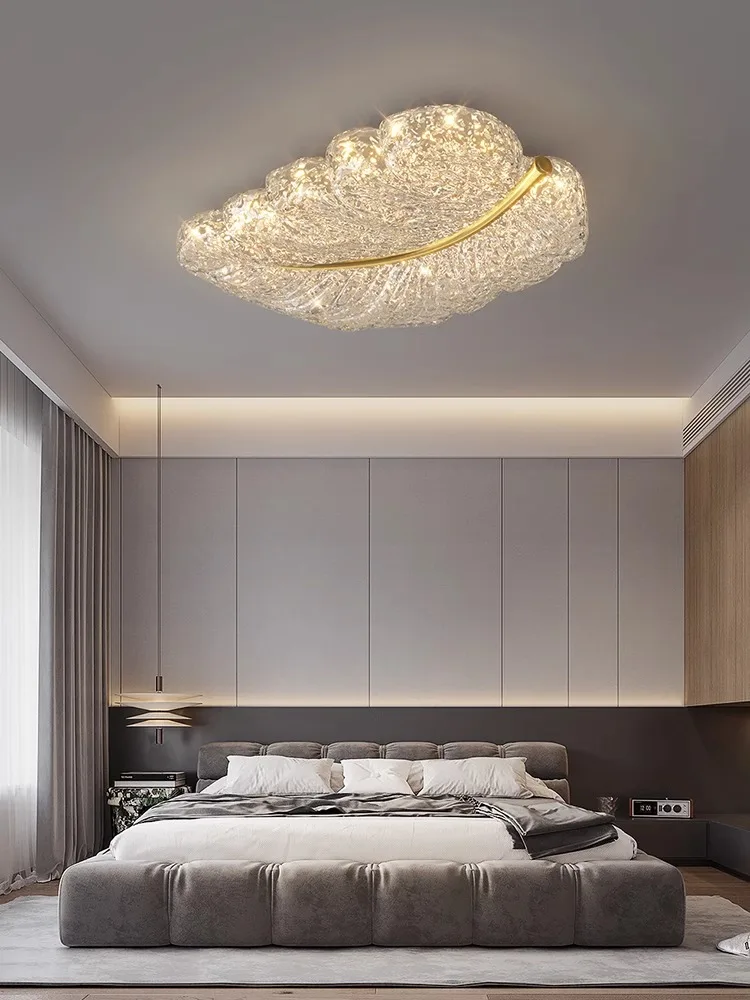 BOSSEN Scandinavian Dining Room Ceiling Pendant Light for Bedroom, Living Room Room Decoration, Gold Foil Resin Lamps and Light - Image 4