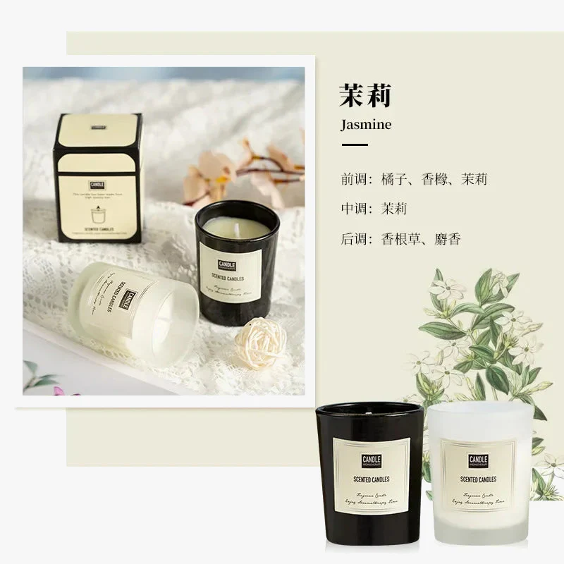 bougie aromathérapie parfumée plantes européennes pour air pur et décoratif - Image 10