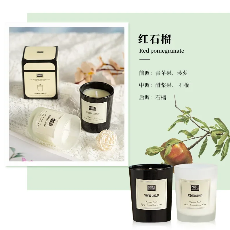 bougie aromathérapie parfumée plantes européennes pour air pur et décoratif - Image 16