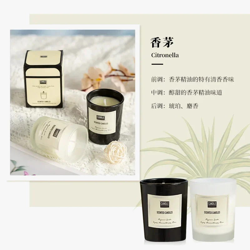 bougie aromathérapie parfumée plantes européennes pour air pur et décoratif - Image 6