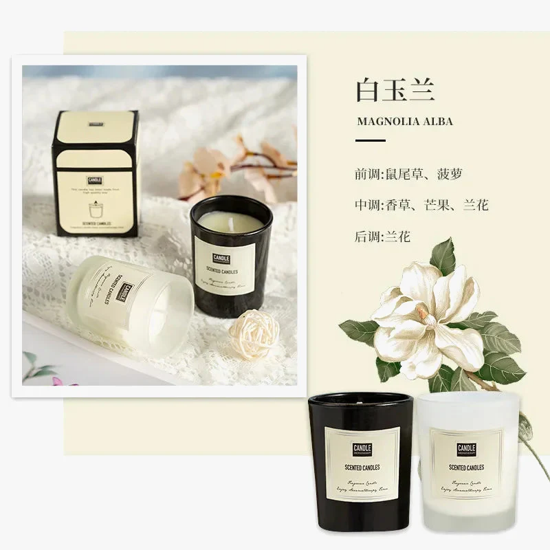 bougie aromathérapie parfumée plantes européennes pour air pur et décoratif - Image 7