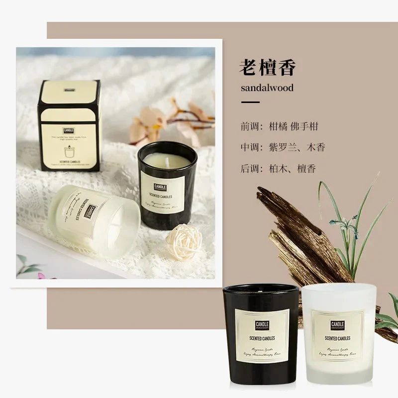 bougie aromathérapie parfumée plantes européennes pour air pur et décoratif - Image 9