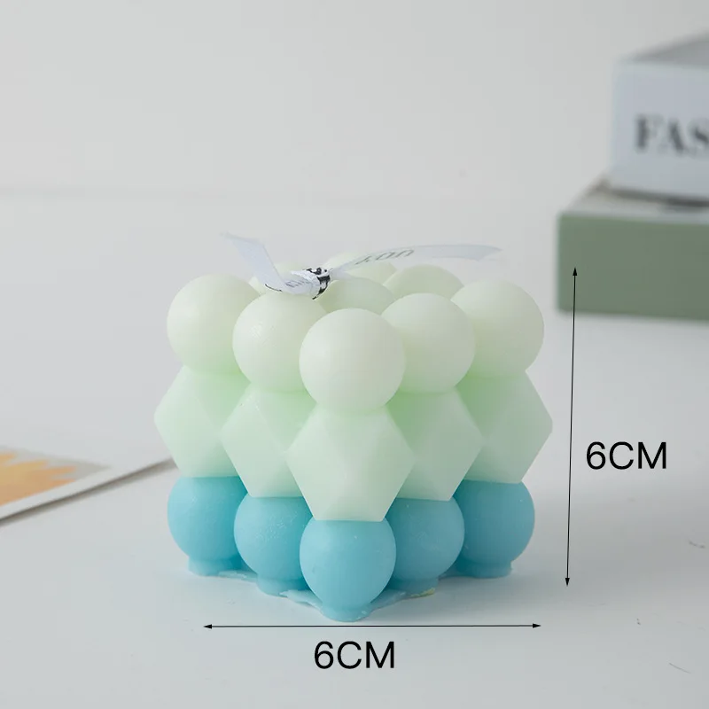 bougie parfumée big cube pour décoration moderne et aromathérapie - Image 10