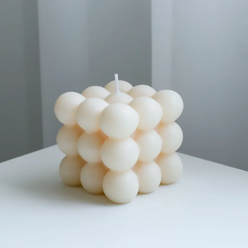 bougie parfumée big cube pour décoration moderne et aromathérapie - Image 12