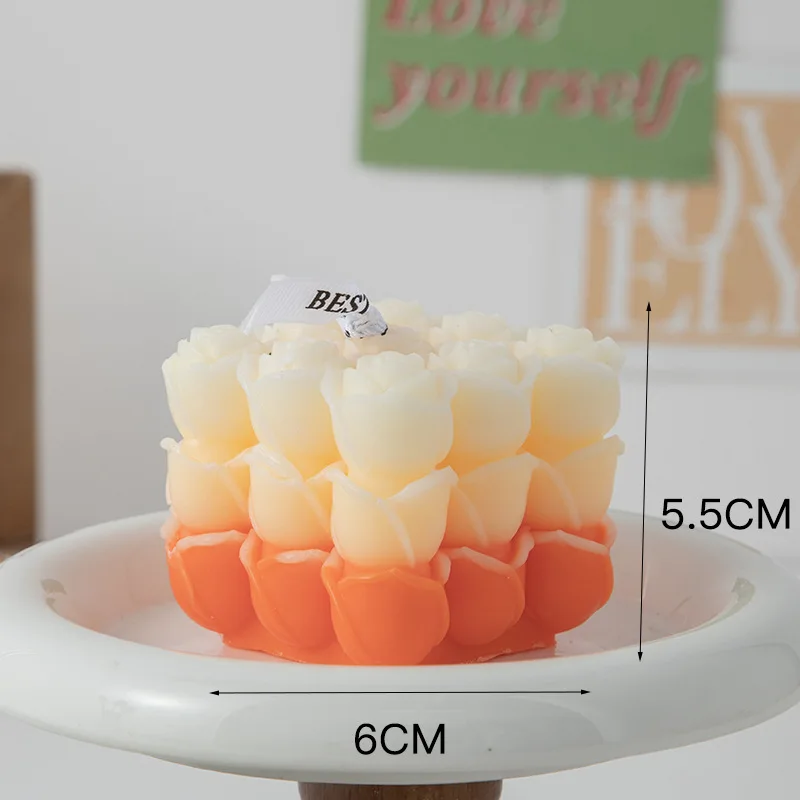 bougie parfumée big cube pour décoration moderne et aromathérapie - Image 17