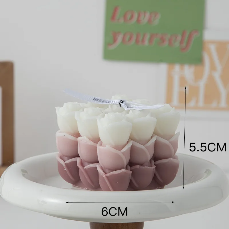 bougie parfumée big cube pour décoration moderne et aromathérapie - Image 18