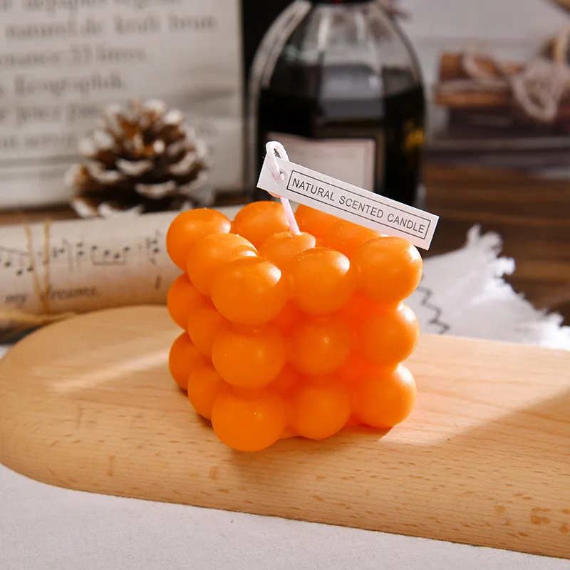 bougie parfumée big cube pour décoration moderne et aromathérapie - Image 22