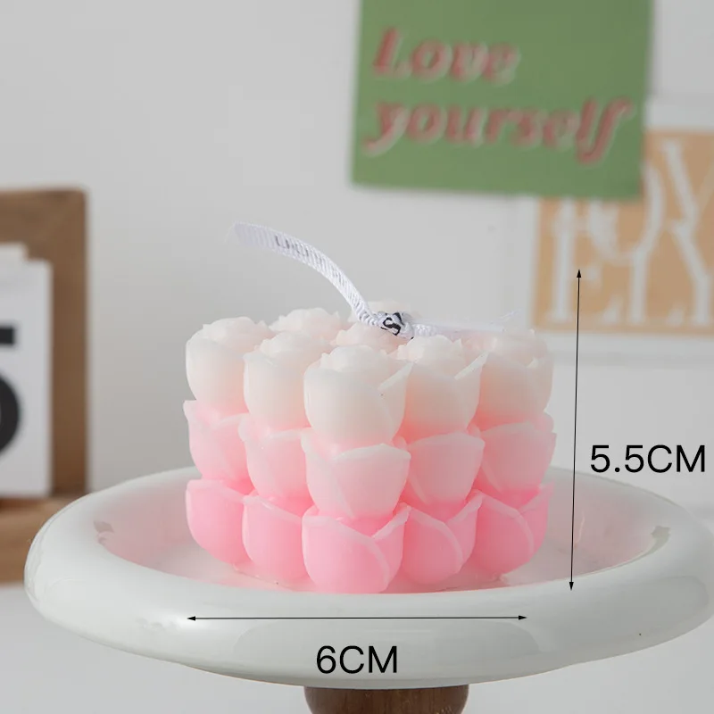 bougie parfumée big cube pour décoration moderne et aromathérapie - Image 23