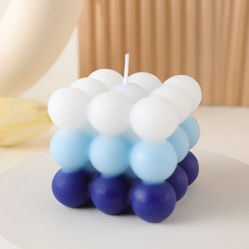 bougie parfumée big cube pour décoration moderne et aromathérapie - Image 24
