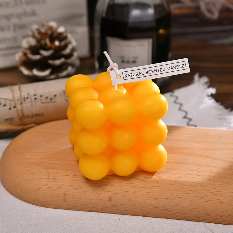 bougie parfumée big cube pour décoration moderne et aromathérapie - Image 28