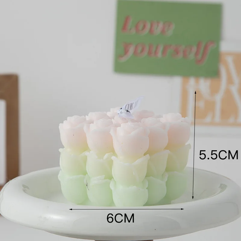 bougie parfumée big cube pour décoration moderne et aromathérapie - Image 30