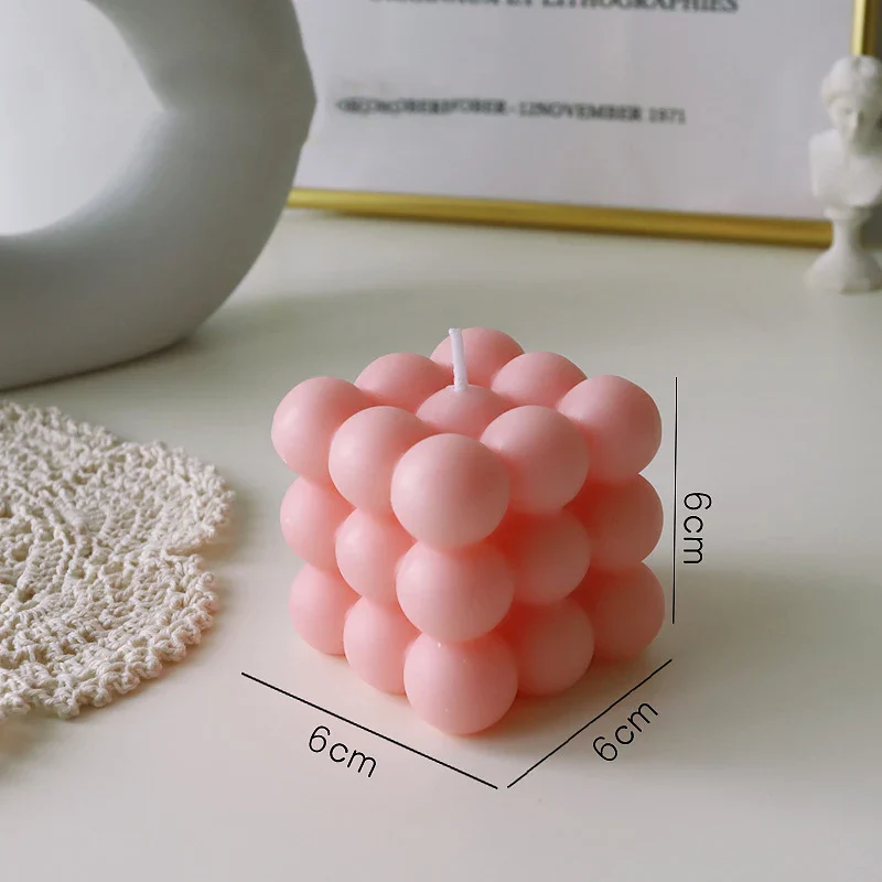 bougie parfumée big cube pour décoration moderne et aromathérapie - Image 36