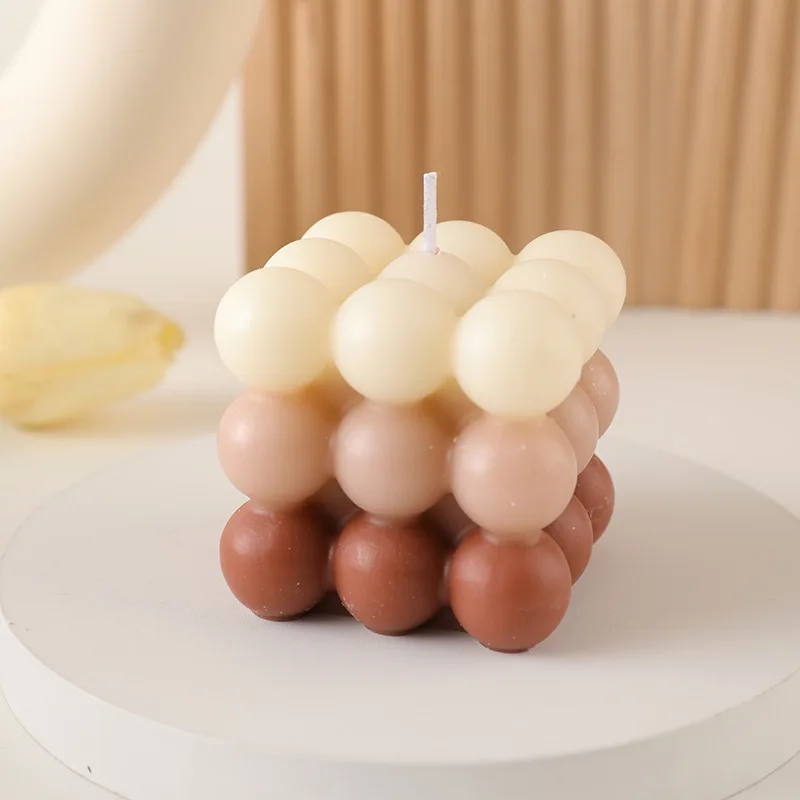 bougie parfumée big cube pour décoration moderne et aromathérapie - Image 39