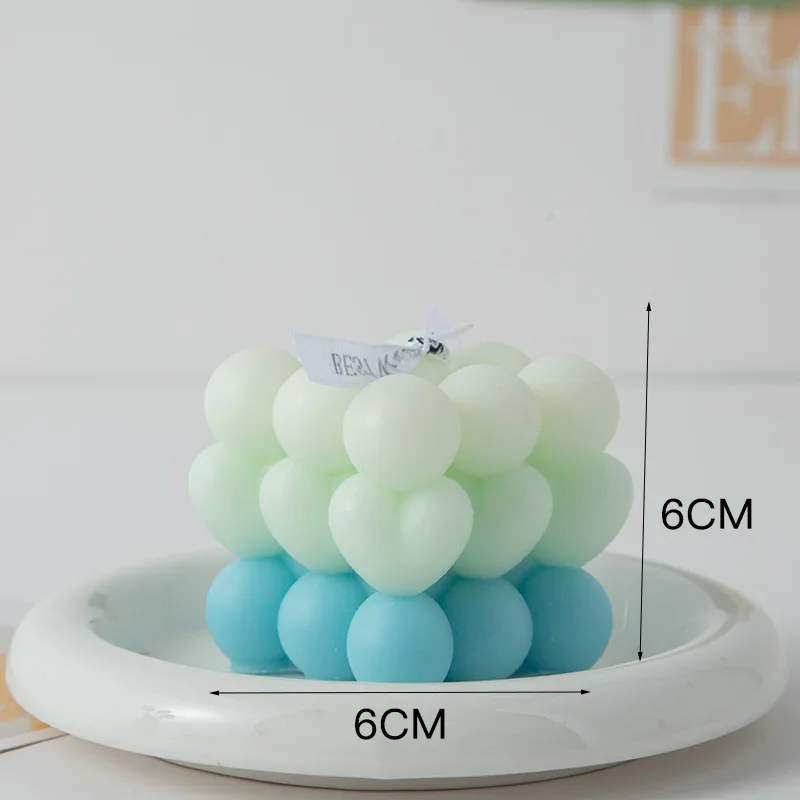 bougie parfumée big cube pour décoration moderne et aromathérapie - Image 8