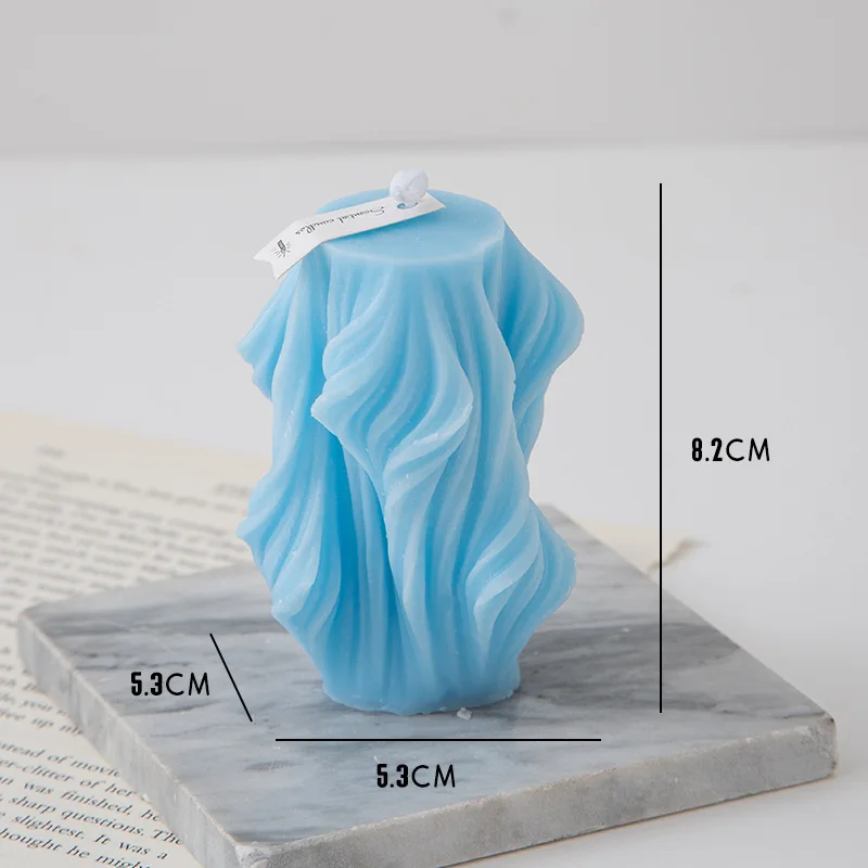 bougie parfumée créative décorative à vagues géométriques pour la maison - Image 10