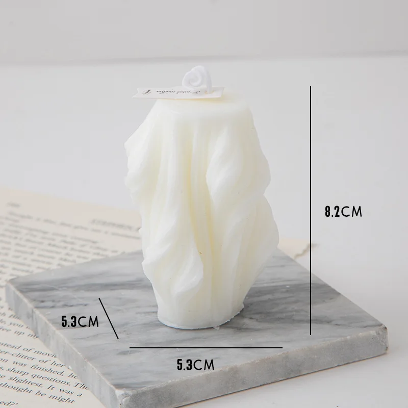 bougie parfumée créative décorative à vagues géométriques pour la maison - Image 6