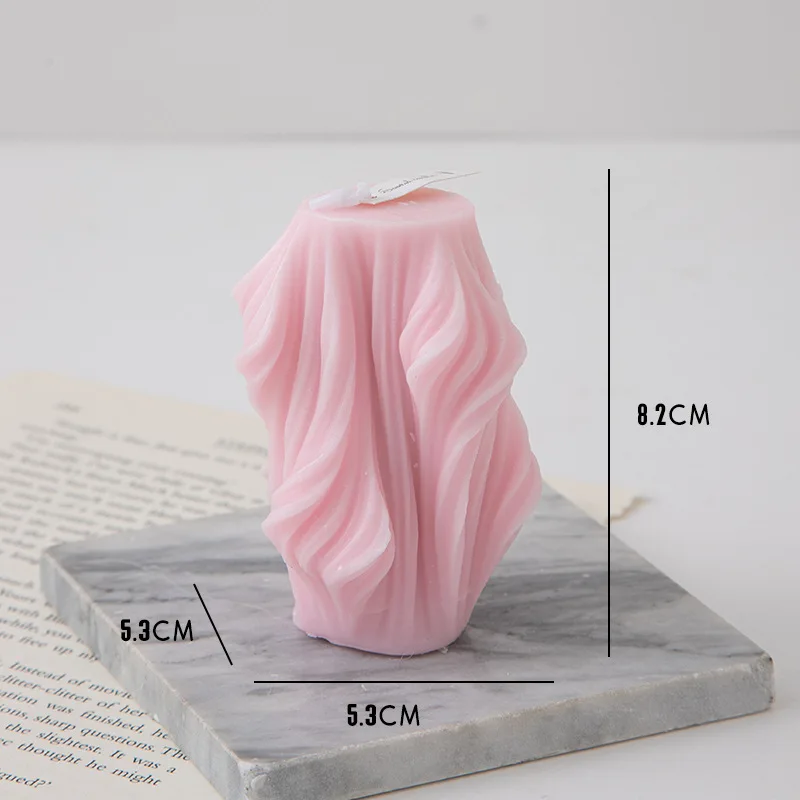 bougie parfumée créative décorative à vagues géométriques pour la maison - Image 8
