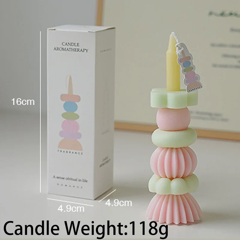 bougie parfumée empilable en cire de soja pour mariage et anniversaires - Image 7