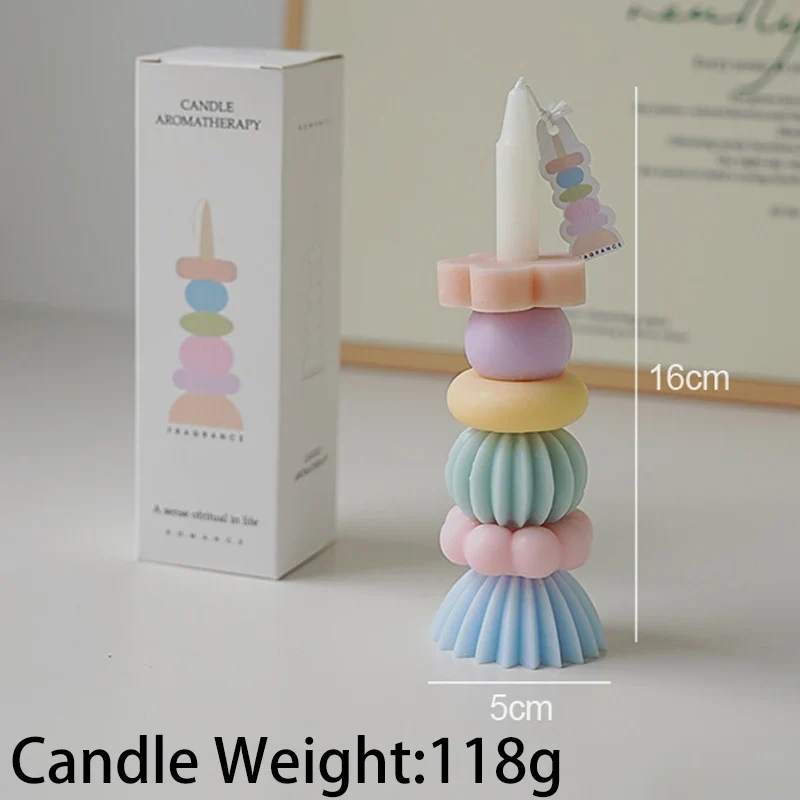 bougie parfumée empilable en cire de soja pour mariage et anniversaires - Image 8
