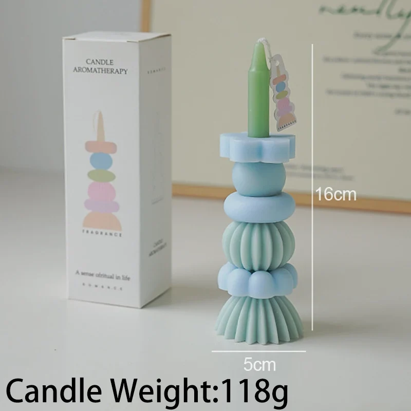 bougie parfumée empilable en cire de soja pour mariage et anniversaires - Image 9