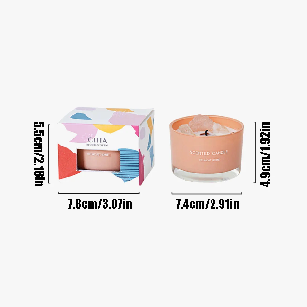 bougie parfumée en cire de soja pour aromathérapie et décoration festive - Image 2