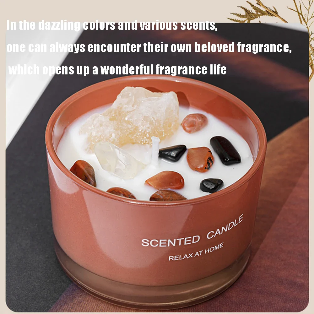 bougie parfumée en cire de soja pour aromathérapie et décoration festive - Image 5