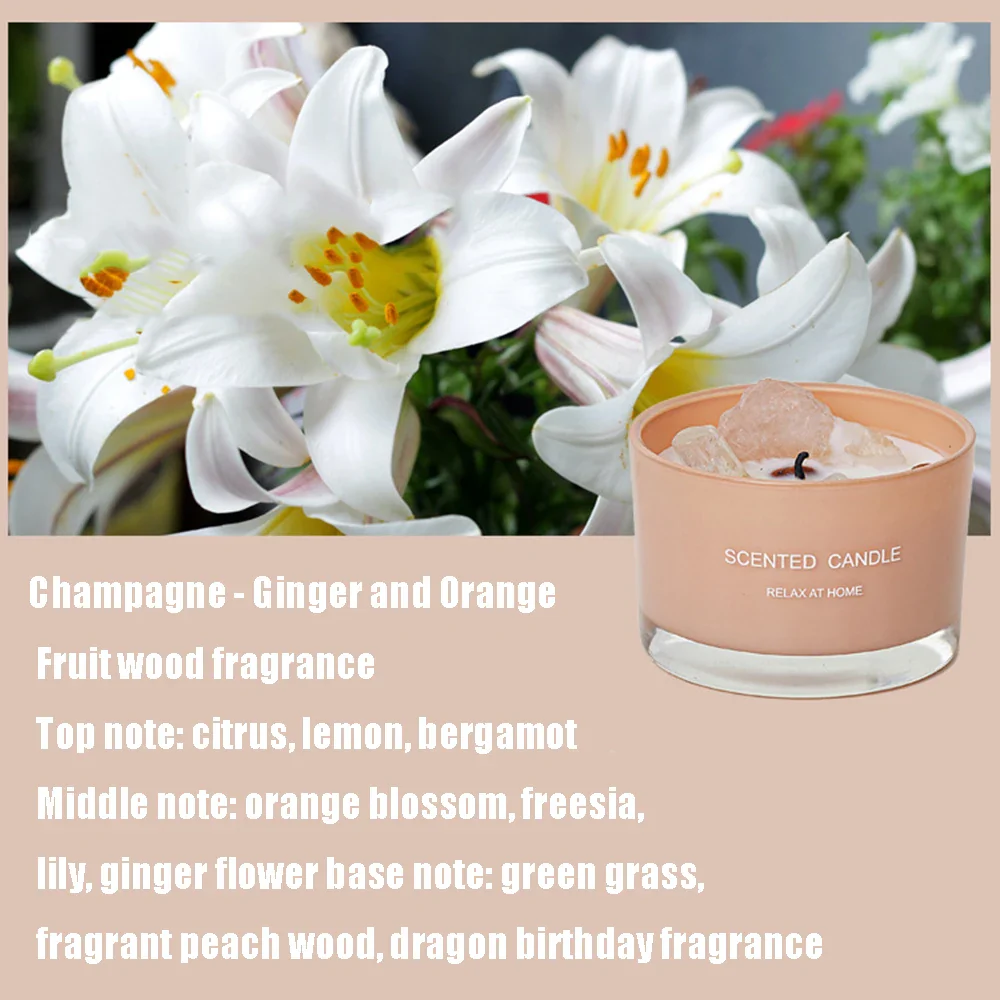 bougie parfumée en cire de soja pour aromathérapie et décoration festive - Image 7