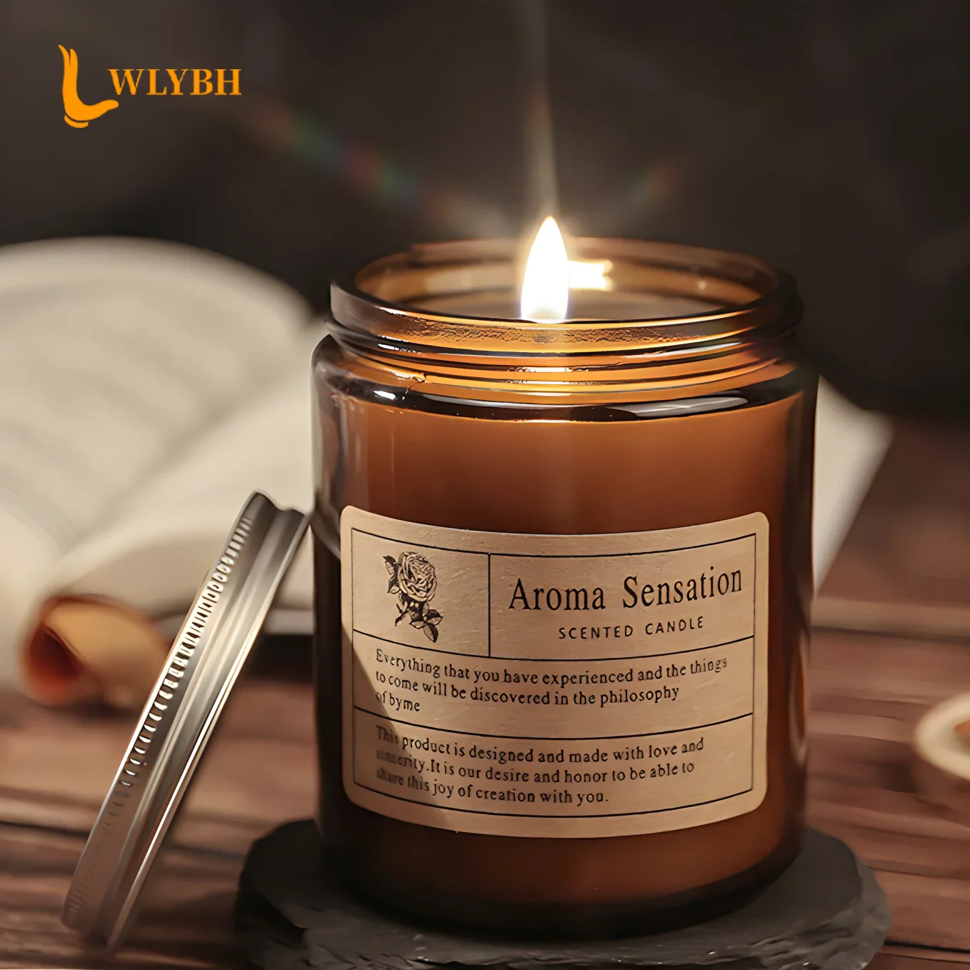 bougie parfumée en cire de soja pour mariage et fête