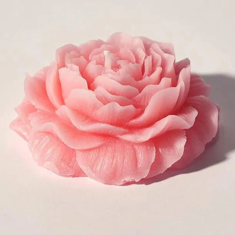 bougie parfumée fleur de pivoine en cire de soja décorative - Image 10