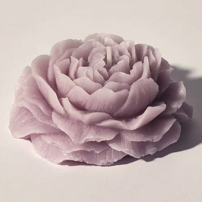 bougie parfumée fleur de pivoine en cire de soja décorative - Image 9