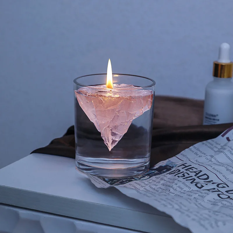 bougie parfumée flottante mont fuji pour aromathérapie et décoration