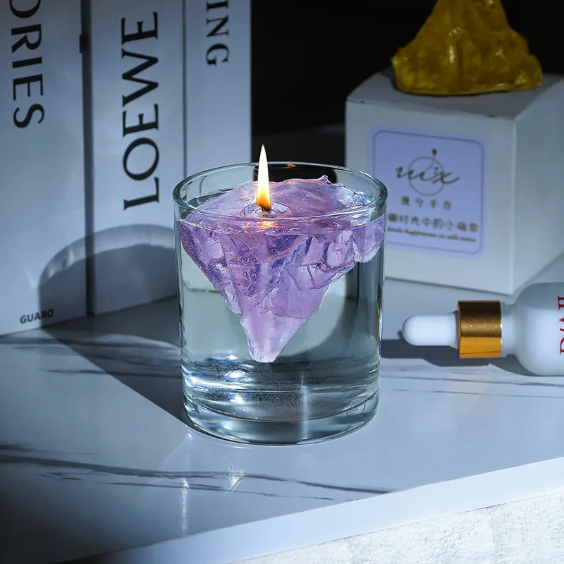 bougie parfumée flottante mont fuji pour aromathérapie et décoration - Image 9