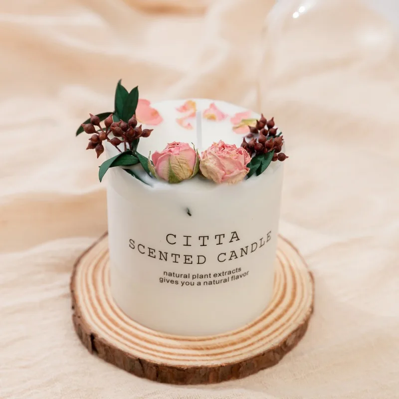 bougies d'aromathérapie romantiques en cire de soja pour moments de détente - Image 8