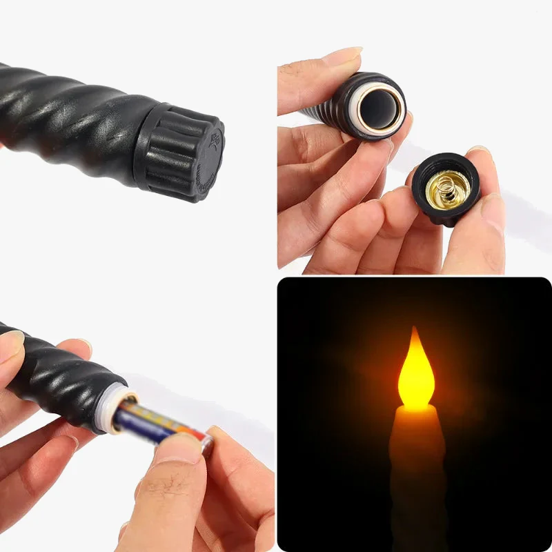 bougies led clignotantes sans flamme pour décorations festives - Image 6