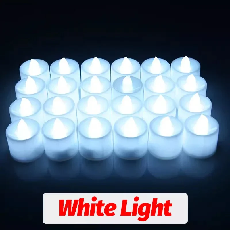 bougies led sans flamme décoration fête mariage noël en forme de cœur - Image 10