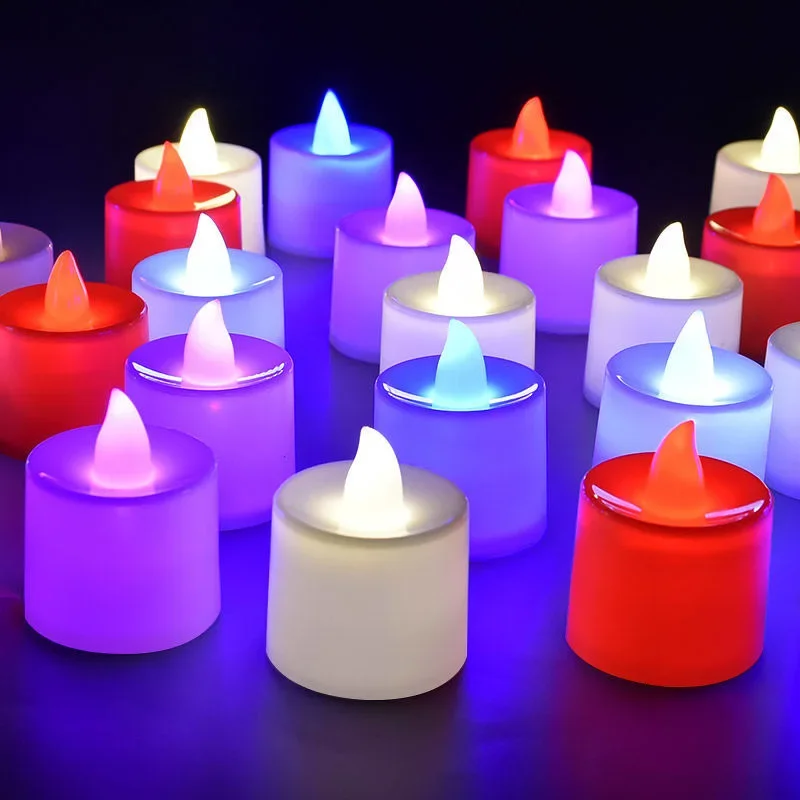 bougies led sans flamme décoration fête mariage noël en forme de cœur - Image 3