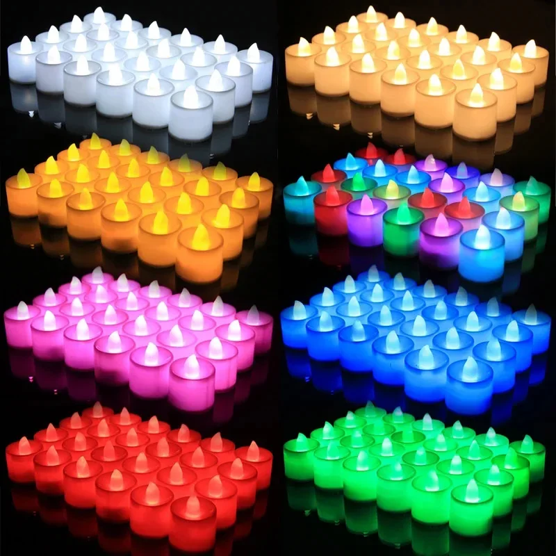 bougies led sans flamme décoration fête mariage noël en forme de cœur - Image 5