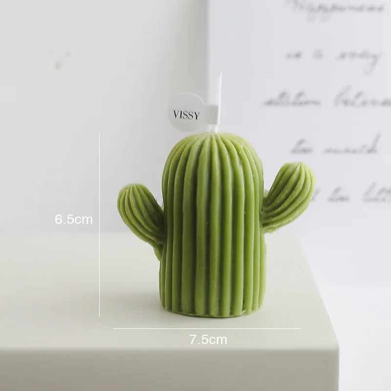 bougies parfumées cactus faites à la main décoratives pour la maison - Image 10