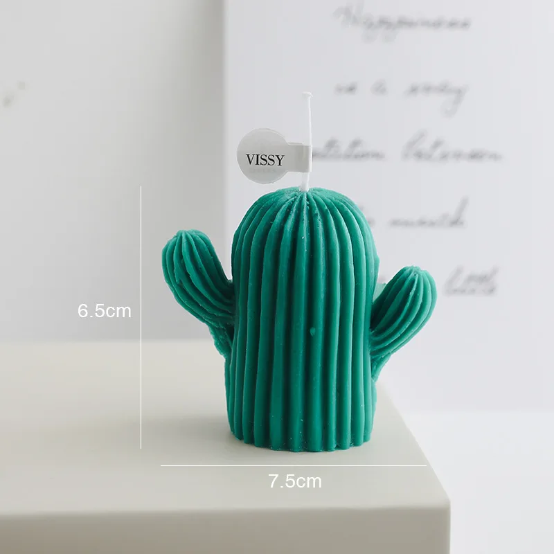 bougies parfumées cactus faites à la main décoratives pour la maison - Image 5