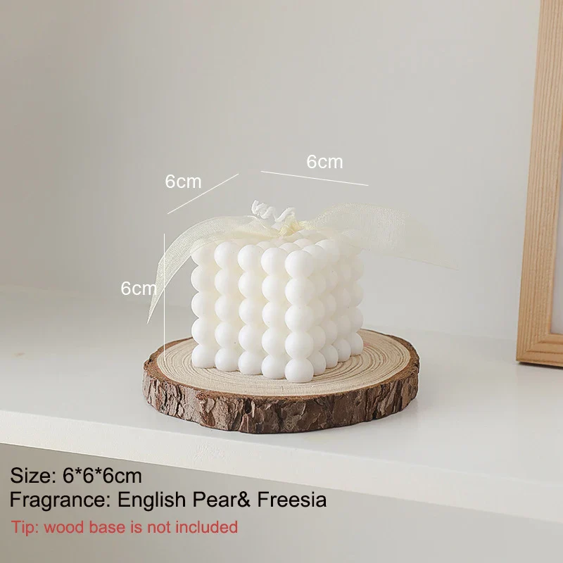 bougies parfumées cube rubik en cire de soja pour décoration et aromathérapie - Image 10