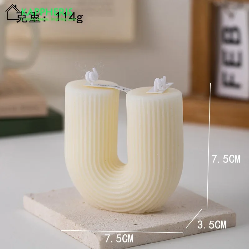 bougies parfumées en forme de u lot de cadeaux pour invités décoratives - Image 6